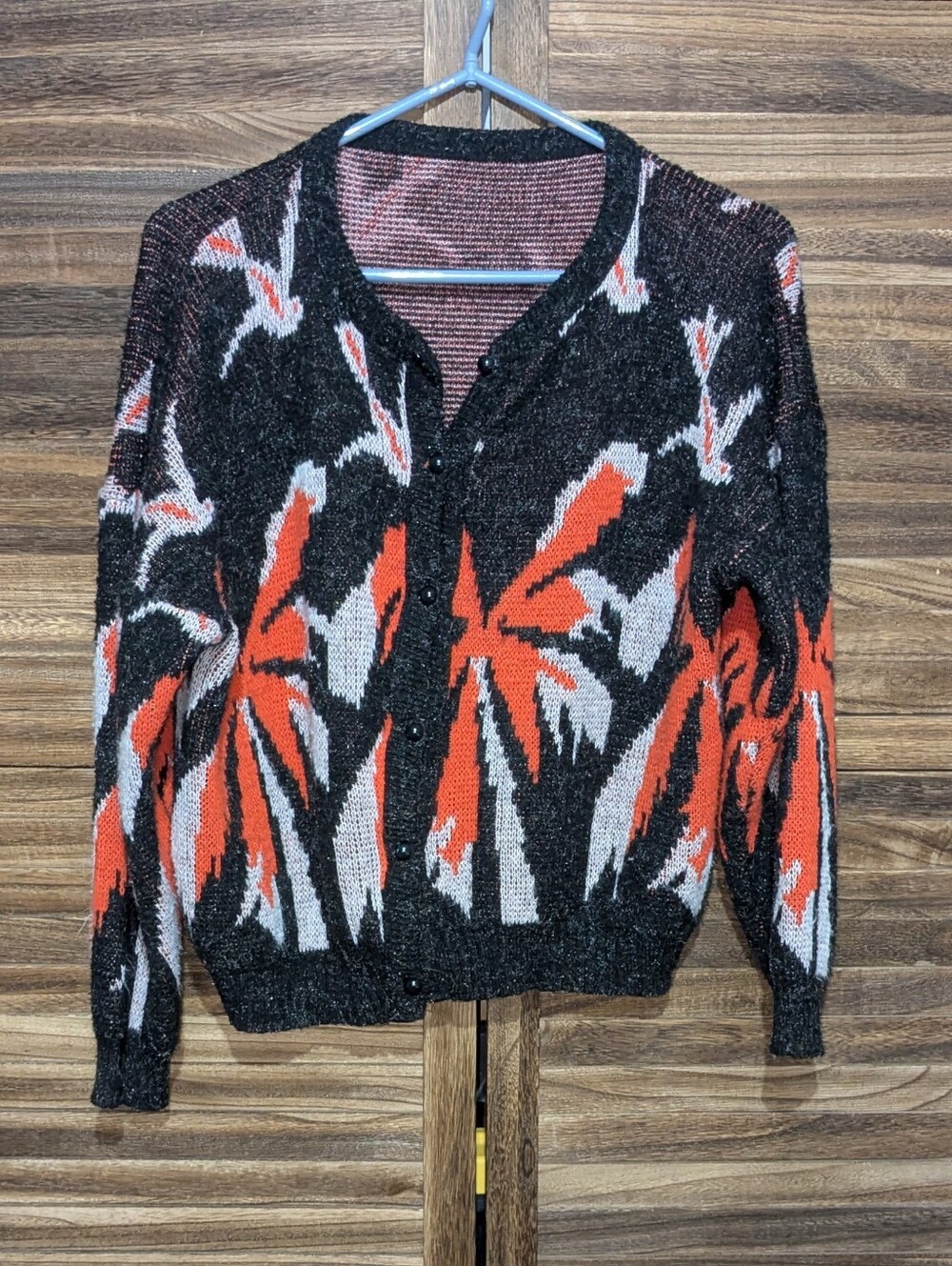 Artsy Abstract Graphic Knit Cardigan – Offers Welcome!